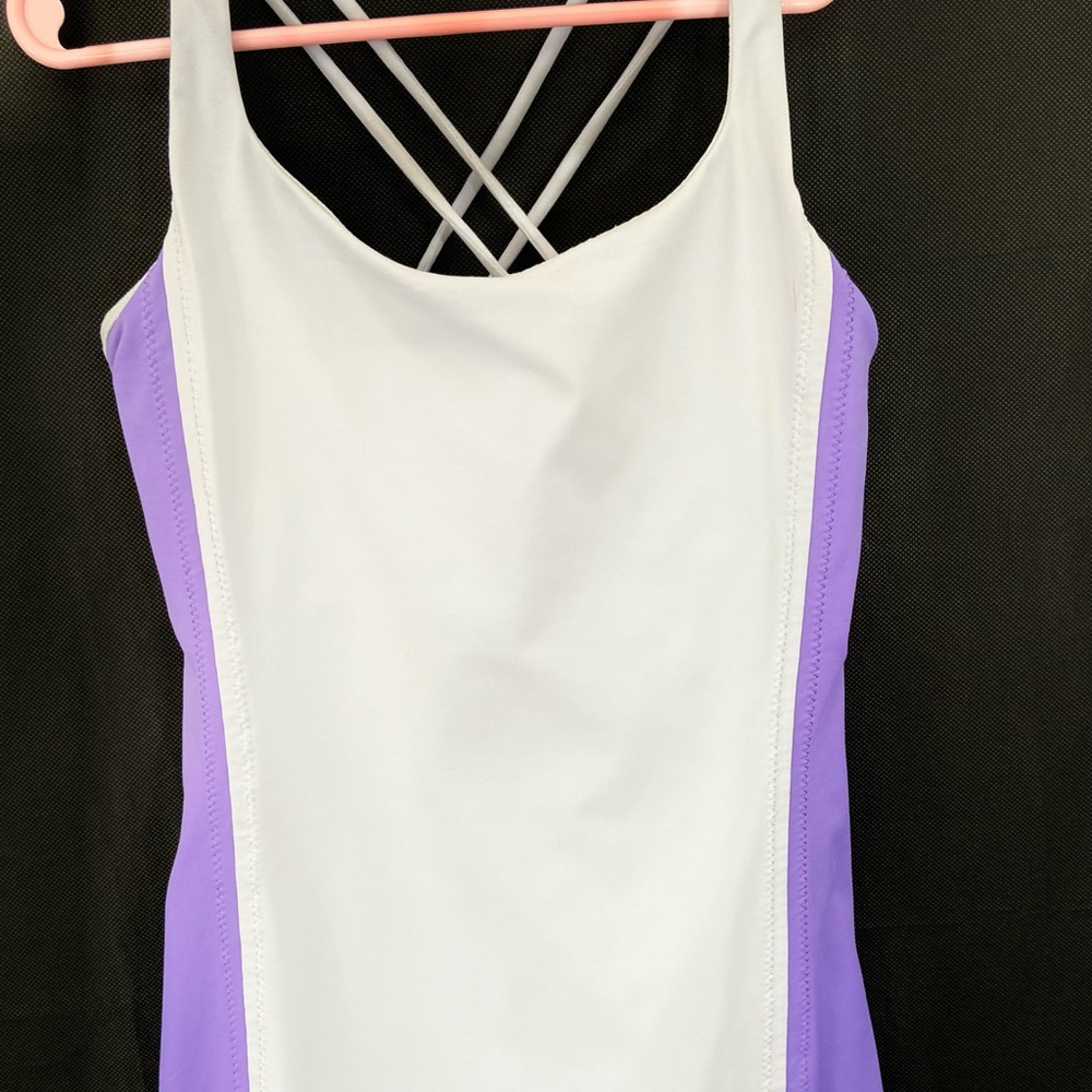 Lululemon athletic  tank top purple color block, Sz 2